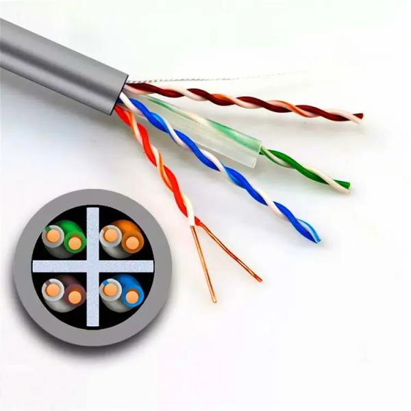Double Sheath Cat6 Lan Cable UTP Network Pure Copper For Outdoor
