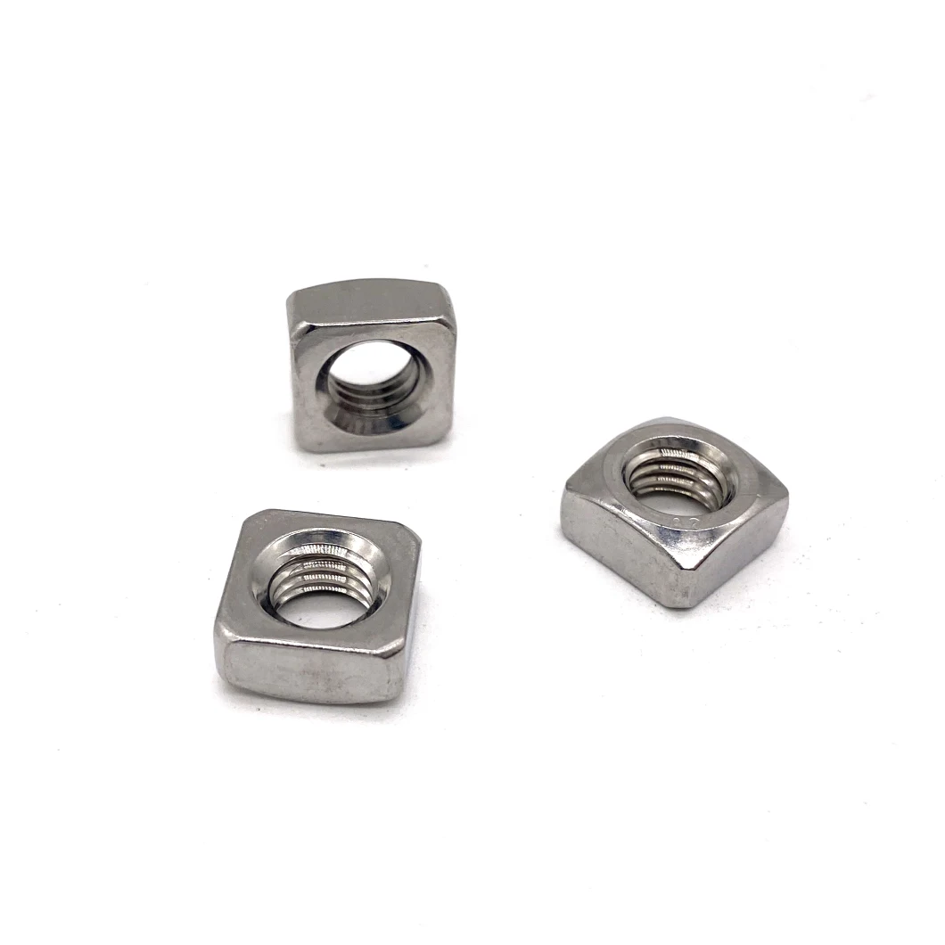 DIN557 M3 Stainless Steel 304 316 Square Weld Nut