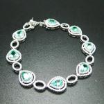 Pear Cut Tanzanite Silver Amazing Quality Bracelet For Women