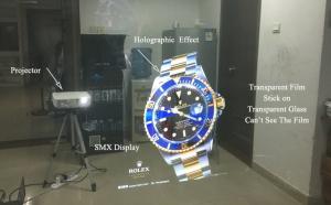 Wholesale 170 Degree Self Adhesive Rear Projection Film Holographic Display from china suppliers