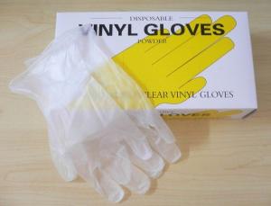 Wholesale Powder Free or powdered Disposable vinyl Gloves, protection PVC glove, ISO CE approved. from china suppliers