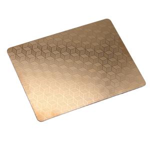 Wholesale 304 Color Rose Gold SS Sheet Embossed For Interior Decoration from china suppliers