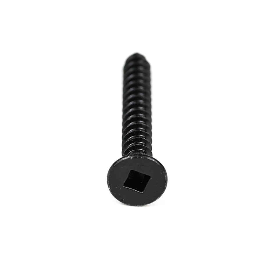 Metric Wooden Construction 410 Stainless Steel Flat Head Black Wood Screws for Wood Ceiling Partition