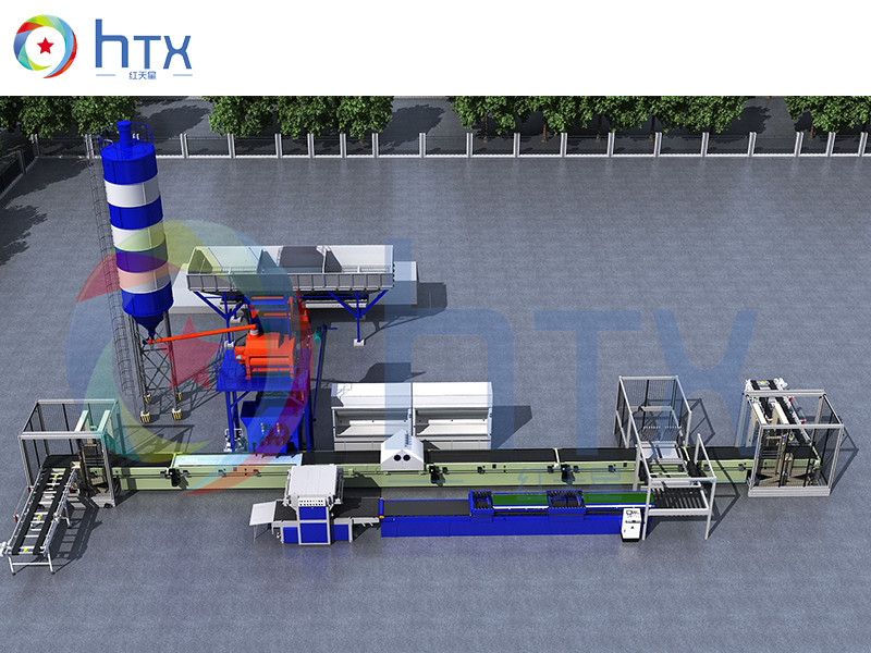 Interior And Exterior Wall Panel Production Line With Multi Function Wet Casting Doser Machine