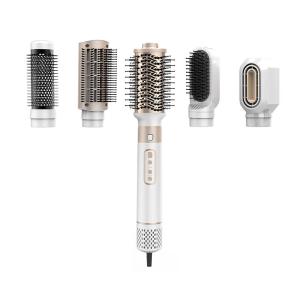 Wholesale 1000W 5 in 1 Multi Hair Dryer Styler With Hot Air Brush Professional Salon Curler Straightener Tools from china suppliers