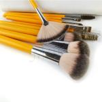 Goat Hair 7pcs Black Cosmetic Makeup Brush Set Environmental Friendly