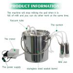 OEM Dairy Farm Single Milk Sucking Machine Cow Milking Machine 220V