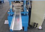 Galvanized Type C / Z Purlin Roll Forming Machine With Hydraulic Cutting System