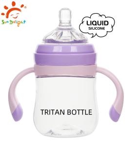 Wholesale 0-6 Months Newborn Baby Feeding Bottle Without Handle Silicone Nipple from china suppliers
