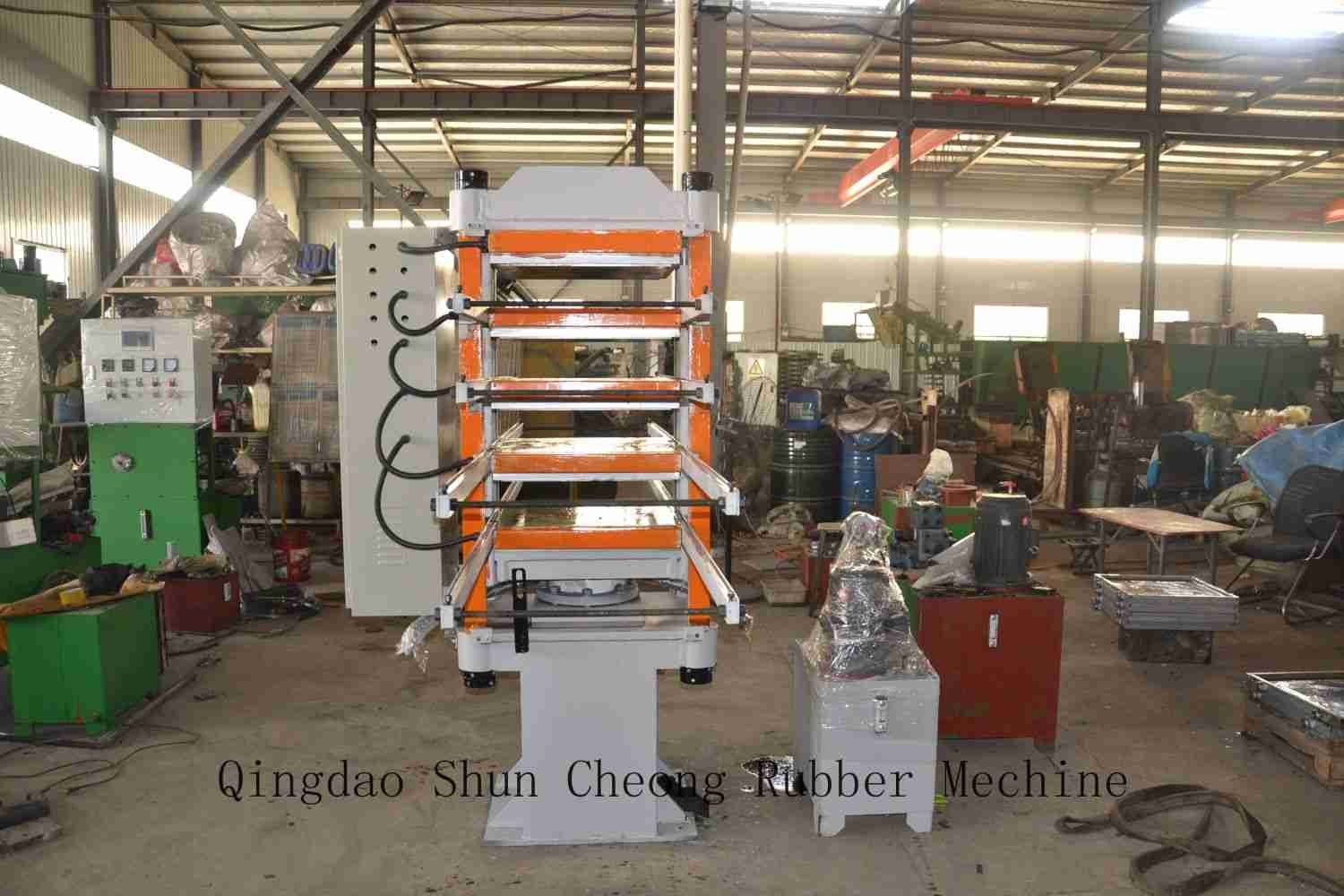 Tire Recycling Machine To Make Brick / Rubber Tile Machine