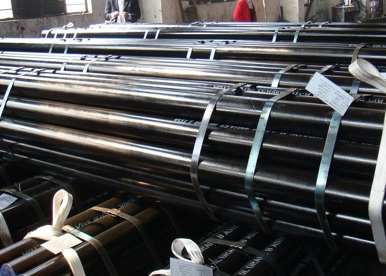 PSL1 Seamless Saw Line Pipe API 5L X60 Caron Steel Oil / Gas Transmission