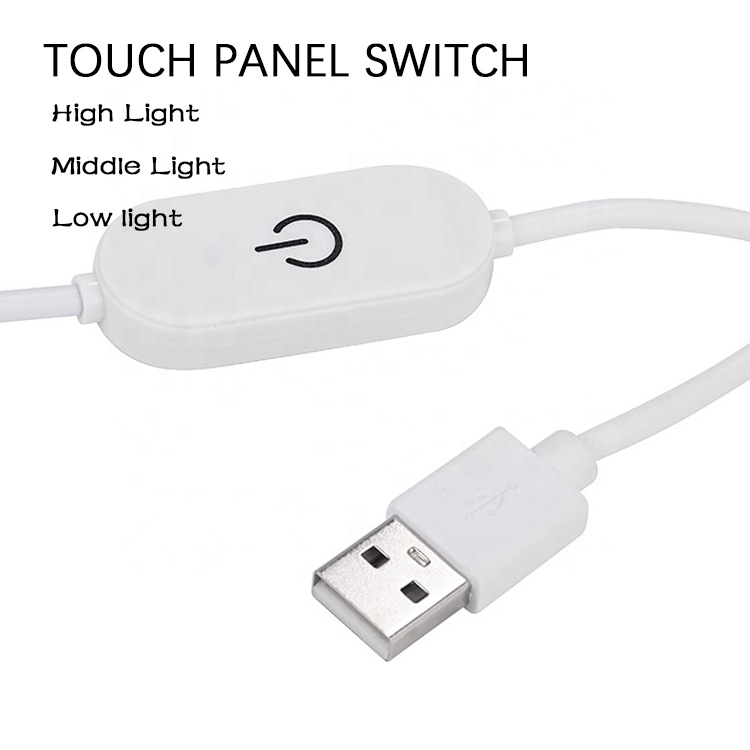 5V 2A USB TO dc 5.5*2.1mm adjustable switch remote cable led strip dimmer for lamp light