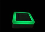 Green Edge 3W+3W Double Color Led Panel Square White Spot Light SMD 2835
