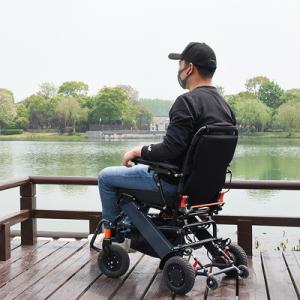 Wholesale Disabled Mobility Electric Collapsible Wheelchairs 100KG Load from china suppliers