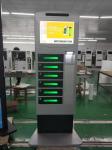 Restaurant Mall UV light Cell Phone Charging Station kiosk tower With Advertisin