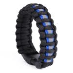 Survival Bracelet, Fire Starter Made of Flint and Steel, Whistle and Compass,