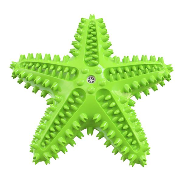 Natural Rubber New Design Starfish Shape Dog Chew Toy Dental Cleaning Toothbrush