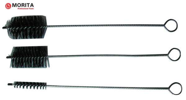 Flue Cleaning Brush 3 Pce 400mm Steel And Nylon Round Ø52mm Round Ø15mm Flat 52