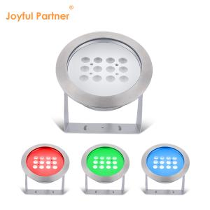 Wholesale RGB Underwater Pond Light AC/DC 12V 24V LED 12W Waterproof IP68 316 Stainless Steel from china suppliers