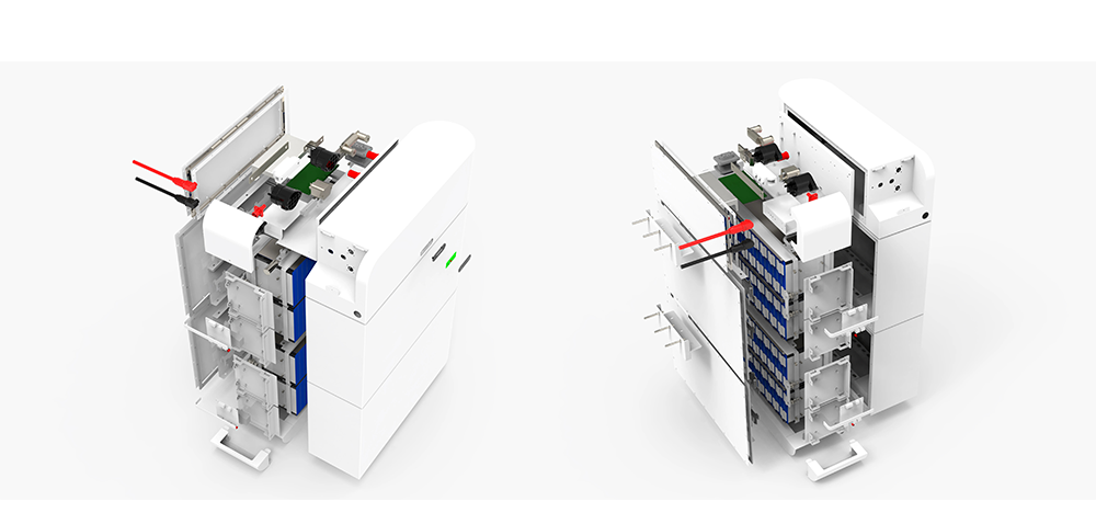 512V Lithium Ion Battery Pack with Communication for Power Energy Storage 630*185*2000