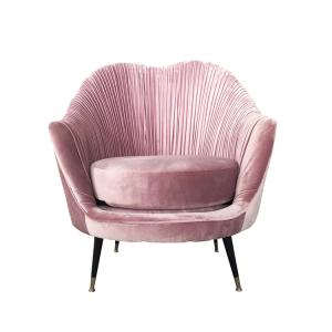 Wholesale Modern design metal base velvet fabric french event sofa for wedding,living room sofa 1-seater from china suppliers