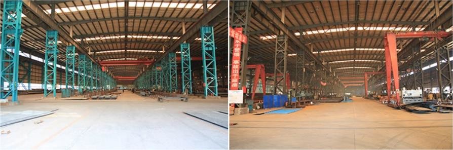 H Section Heavy Steel Structure Storage Shed Hangar Prefabricated Warehouse