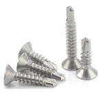 M5.5 Flat Head Self Tapping Metal Screws , GB 13-125mm Stainless Steel Furniture