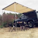 Gray 420D Outdoor Roof Top Tent Car Side Awning Rooftop Pull Out Tent Shelter