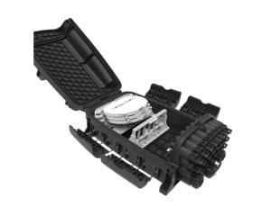 Wholesale ABS SC 24 Port Fiber Optic Termination Box Black FTTx Communication from china suppliers