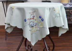 Wholesale Multiple Colors Dining Table Cloth , Chemical Fiber Embroidery Table Cloth from china suppliers