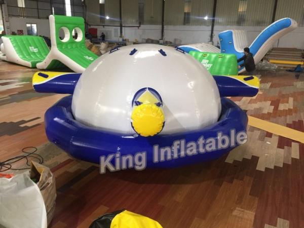 Quality Durable 0.9mm PVC Airtight Inflatable Saturn Water Toy For Water Park / Water Sport for sale