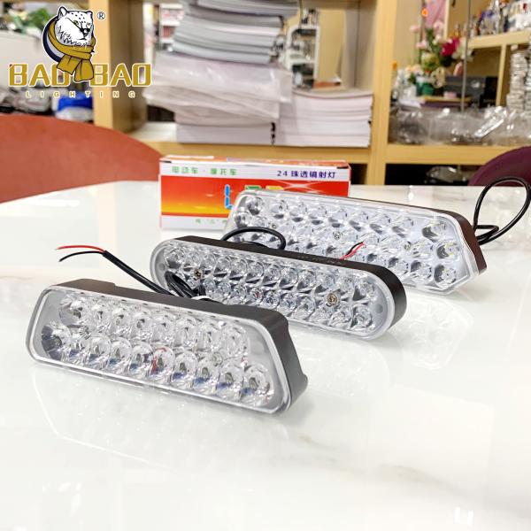 Aluminum Mini Driving Light White Yellow Dual Color halo Round Headlight for