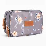 Women Travel Double Zip Polyester Cosmetic Bag