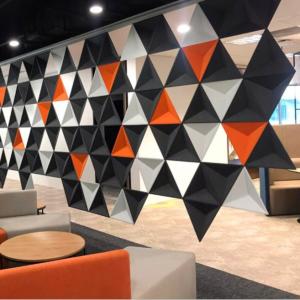 Wholesale 3D Pet Acoustic Room Divider Space Sound Absorbing Decorative Partition from china suppliers