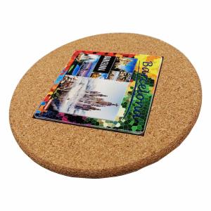 Wholesale Decorating Round Cork Backed ceramic tiles Placemat Trivets For Hot Dishes Recyclable Durability from china suppliers