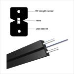 2 Core FTTH Coaxial 3000N Indoor Fiber Optic Cable For ODF
