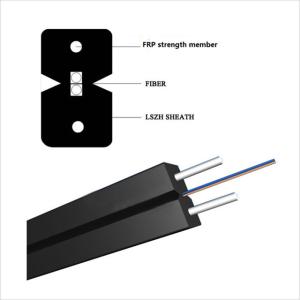 Wholesale 2 Core FTTH Coaxial 3000N Indoor Fiber Optic Cable For ODF from china suppliers
