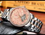 Automatic Movement Stainless Steel Wristwatch Drogon Embossed Dial