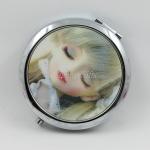 Shinny Gifts 3D Cartoon Girl Design Cosmetic Mirror Makeup Mirror