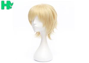 Wholesale Male White Cosplay Wig , Short Human Hair Cosplay Wigs Customized from china suppliers