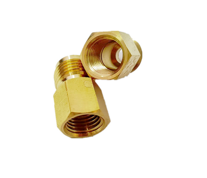 NPT Brass Pipe Adapter 3/8 Female Thread * 3/8 Flare Male