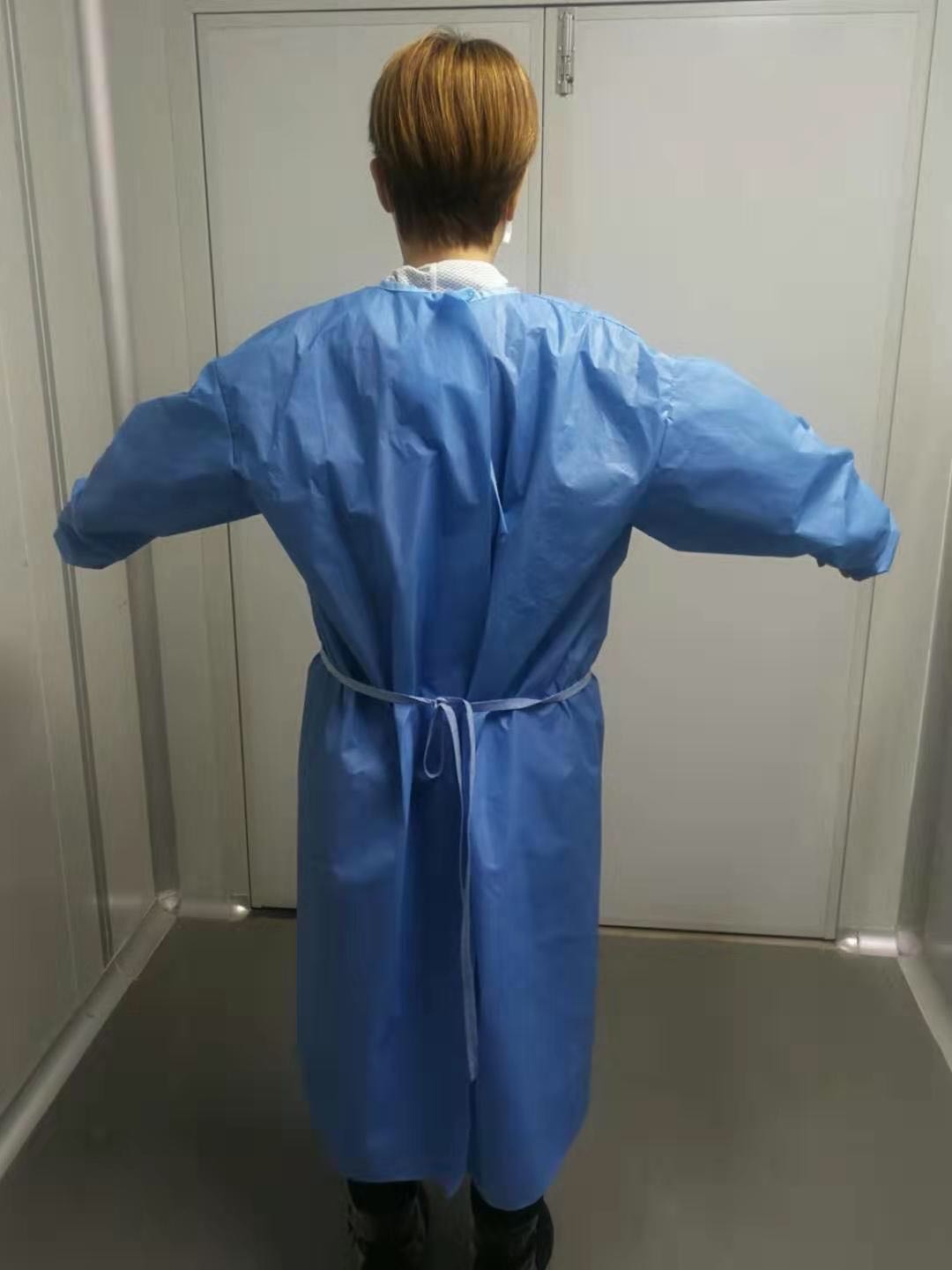 Non-woven fabrics coverall ce protective wear clothing protection suit clothing hospital disposable surgical isolation g