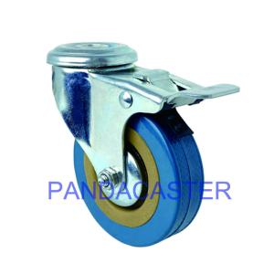Wholesale 3 Inch PVC Wheels Bolt Hole Caster , Trolley Swivel Type 75mm Wheel Diameter from china suppliers