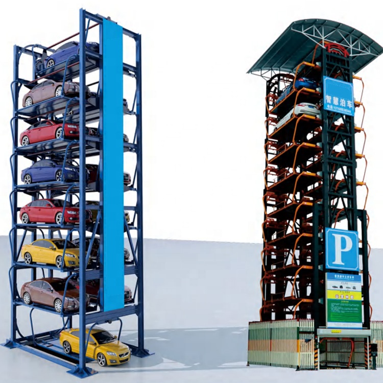 3000KGS Loading Capacity Vertical Rotary Parking System AC 3p For 20 Cars