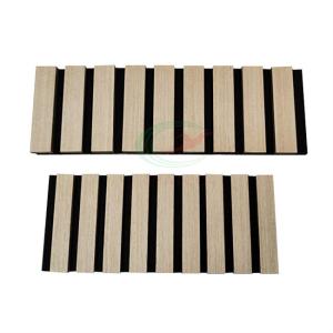 Wholesale Nontoxic Fireproof Acoustic Wood Wall Panels , Eco Friendly MDF Slat Board from china suppliers