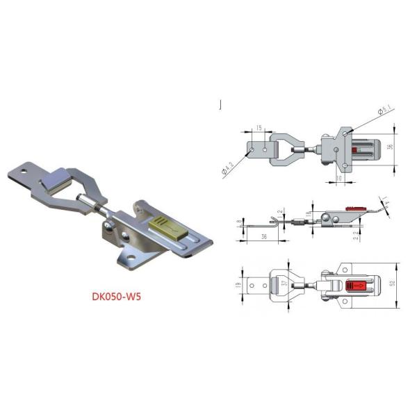 ISO9001 SUS316 Adjustable Toggle Latch Self Locking Wearproof