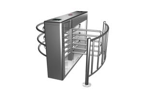 Wholesale Access Control Half Height Turnstile SS304 Cabinet 90 Degree Rotating Bi Directional from china suppliers