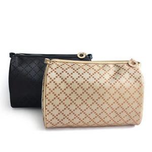 Wholesale Square Nylon Two Compartment Makeup Bag / Custom Cosmetic Bags 18*7*12 cm from china suppliers