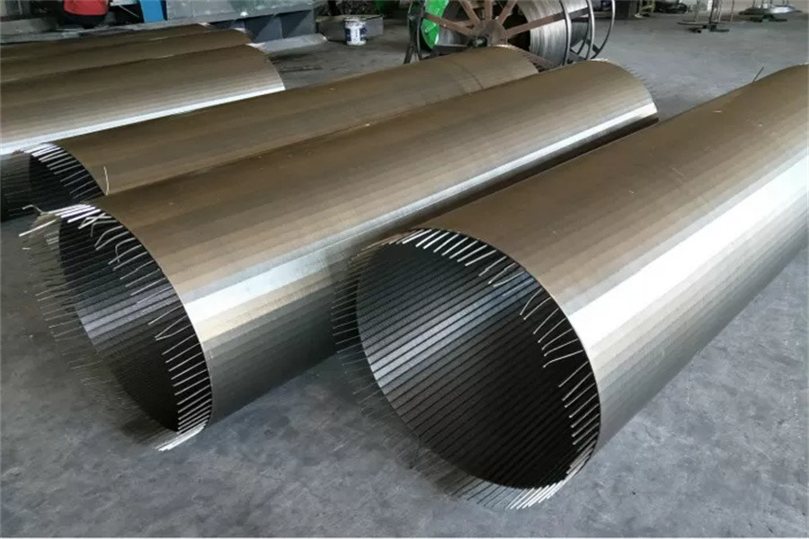 Wire Wrapped Johnson Well Screens SS304 375mm Diameter 2.95m Length
