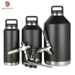 Eco Friendly 1L Beer Growler Dispenser , Insulated Vacuum Mini Beer Keg